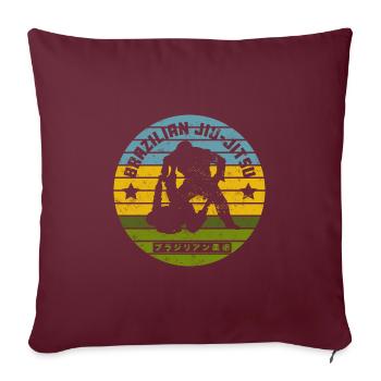 Millésime jiu-jitsu brésilien - Housse de coussin décorative 45 x 45 cm - bordeaux - Devant