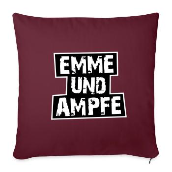 ÉVAPORATION MINIMALE - Housse de coussin décorative 45 x 45 cm - bordeaux - Devant