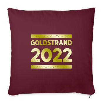 Équipe de fête Golden Sands - Housse de coussin décorative 45 x 45 cm - bordeaux - Devant