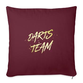 Darts Team - Sofakissenbezug 45 x 45 cm - Burgunderrot - Vorne