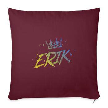 Erik - Sofakissenbezug 45 x 45 cm - Burgunderrot - Vorne