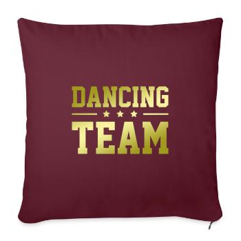 Équipe de danse - Housse de coussin décorative 45 x 45 cm - bordeaux - Devant