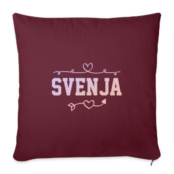 Jennifer - Housse de coussin décorative 45 x 45 cm - bordeaux - Devant