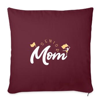 Garde de couleur - Housse de coussin décorative 45 x 45 cm - bordeaux - Devant