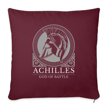 Achilles griechische Mythologie Kriegsheld Grieche - Sofakissenbezug 45 x 45 cm - Burgunderrot - Vorne