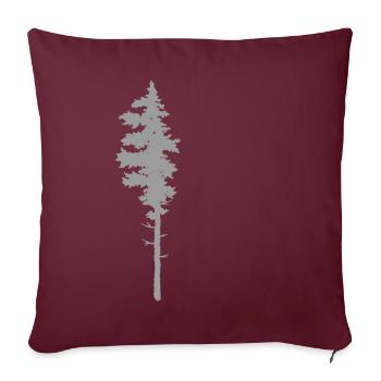 Un pin majestueux de la forêt pour les amoureux de la nature. - Housse de coussin décorative 45 x 45 cm - bordeaux - Devant