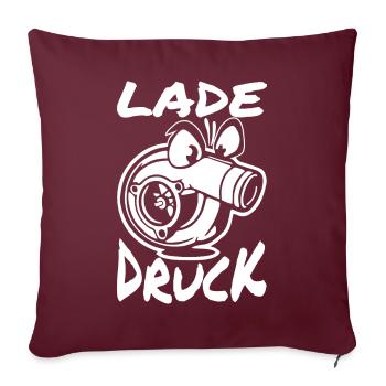Lade Druck Turbo - Sofakissenbezug 45 x 45 cm - Burgunderrot - Vorne