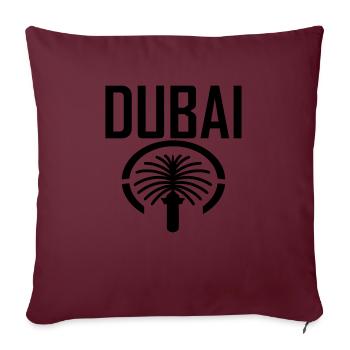 Dubai Palm - Sofakissenbezug 45 x 45 cm - Burgunderrot - Vorne
