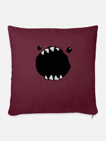 Monster - Sofakissenbezug 45 x 45 cm - Burgunderrot