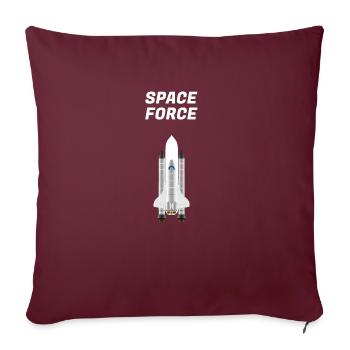 Espace - Housse de coussin décorative 45 x 45 cm - bordeaux - Devant