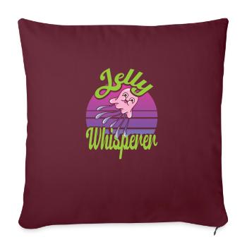 Jelly Whisperer - Housse de coussin décorative 45 x 45 cm - bordeaux - Devant