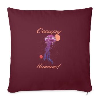 Jelly Whisperer - Housse de coussin décorative 45 x 45 cm - bordeaux - Devant