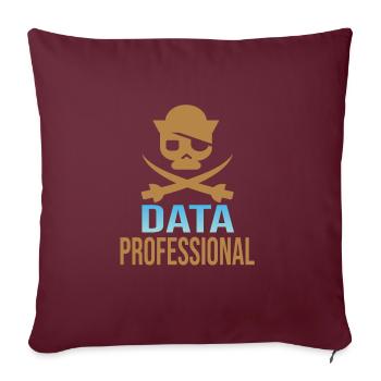Daten Analytiker Datenschutz Beauftragter - Sofakissenbezug 45 x 45 cm - Burgunderrot - Vorne