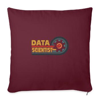 Daten Analytiker Datenschutz Beauftragter - Sofakissenbezug 45 x 45 cm - Burgunderrot - Vorne