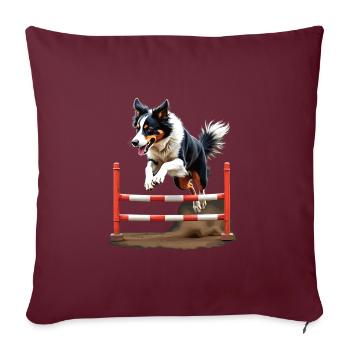 Agility - Sofakissenbezug 45 x 45 cm - Burgunderrot - Vorne