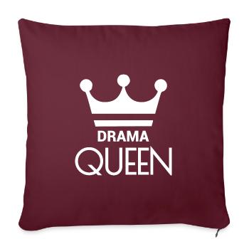 DRAMA QUEEN - Sofa pillowcase 17,3'' x 17,3'' (45 x 45 cm) - burgundy - Front