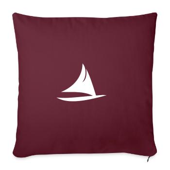 PAC ISLA-Symbol - Sofakissenbezug 45 x 45 cm - Burgunderrot - Vorne
