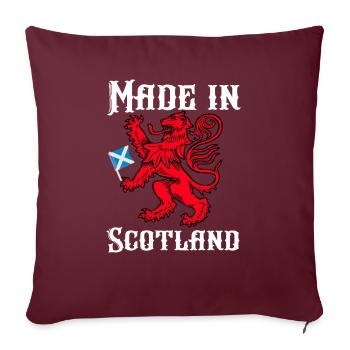 Fabriqué en Écosse - Housse de coussin décorative 45 x 45 cm - bordeaux - Devant