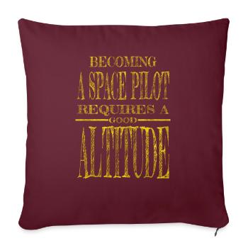 night sky space travel astrology spaceship colors - Sofakissenbezug 45 x 45 cm - Burgunderrot - Vorne