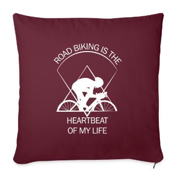 Coureur - Housse de coussin décorative 45 x 45 cm - bordeaux - Devant