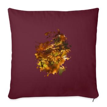 Herbst - Sofakissenbezug 45 x 45 cm - Burgunderrot - Vorne