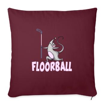 floorball floorball floorball saison - Housse de coussin décorative 45 x 45 cm - bordeaux - Devant