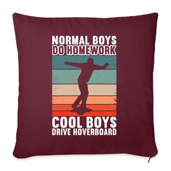 Hoverboard Skating - Sofakissenbezug 45 x 45 cm - Burgunderrot - Vorne