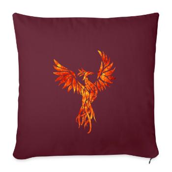 Feuer phoenix - Sofakissenbezug 45 x 45 cm - Burgunderrot - Vorne