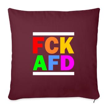 Fck afd - Sofakissenbezug 45 x 45 cm - Burgunderrot - Vorne