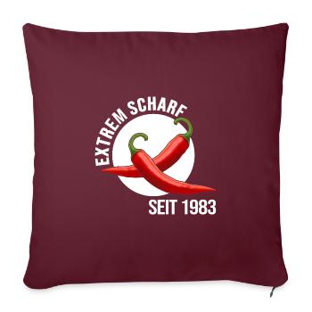 1983 geburtstag jubiläum extrem scharf party - Sofakissenbezug 45 x 45 cm - Burgunderrot - Vorne