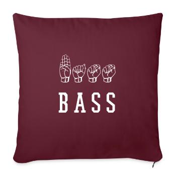 Bass - Sofakissenbezug 45 x 45 cm - Burgunderrot - Vorne