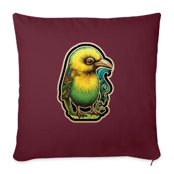 Kiwi - Sofakissenbezug 45 x 45 cm - Burgunderrot - Vorne