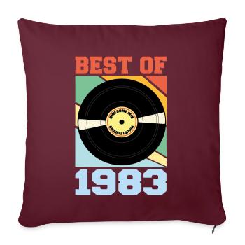 Best of 1983 - Sofakissenbezug 45 x 45 cm - Burgunderrot - Vorne