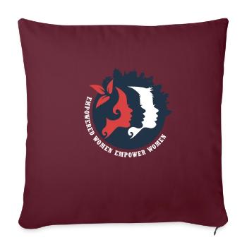 Empowered Women Empower Women - Women's Power - Sofa pillowcase 17,3'' x 17,3'' (45 x 45 cm) - burgundy - Front