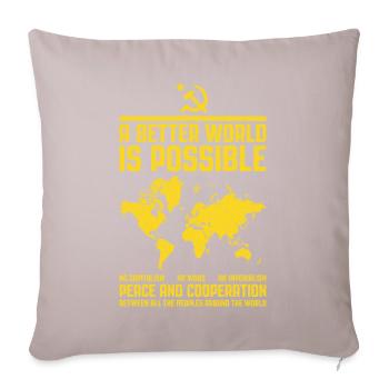 Communist internationalism - Sofa pillowcase 17,3'' x 17,3'' (45 x 45 cm) - light taupe - Front