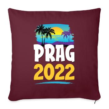 Prague 2023 - Housse de coussin décorative 45 x 45 cm - bordeaux - Devant