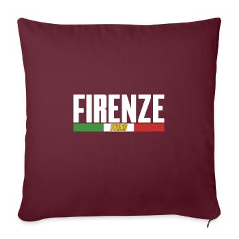 italia firenze - Housse de coussin décorative 45 x 45 cm - bordeaux - Devant