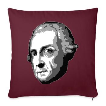 Frédéric II - Housse de coussin décorative 45 x 45 cm - bordeaux - Devant