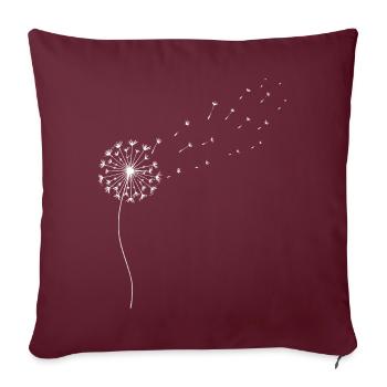 Dandelion Dandelion - Sofa pillowcase 17,3'' x 17,3'' (45 x 45 cm) - burgundy - Front