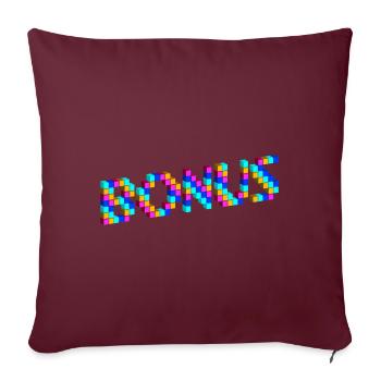 BONUS bonus Bonus Pixel - Sofakissenbezug 45 x 45 cm - Burgunderrot - Vorne