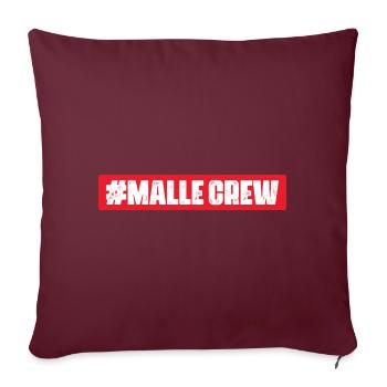 Équipage Malle - Housse de coussin décorative 45 x 45 cm - bordeaux - Devant