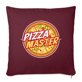 Pizzameister Hobby Pizzakoch Italienisches Essen - Sofakissenbezug 45 x 45 cm - Burgunderrot - Vorne