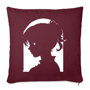 Batcave Girl Dark Fairytale Goth Okkulte Frauen Got - Sofakissenbezug 45 x 45 cm - Burgunderrot - Vorne