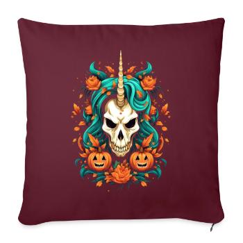 Costume d’Halloween effrayant - Housse de coussin décorative 45 x 45 cm - bordeaux - Devant