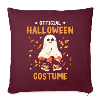 Costume d’Halloween effrayant - Housse de coussin décorative 45 x 45 cm - bordeaux - Devant