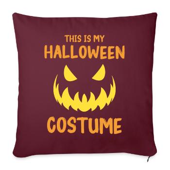Costume d’Halloween effrayant - Housse de coussin décorative 45 x 45 cm - bordeaux - Devant