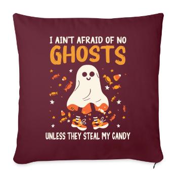 Costume d’Halloween effrayant - Housse de coussin décorative 45 x 45 cm - bordeaux - Devant