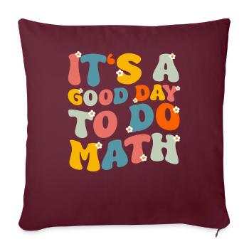 Enseignant Professeur d’école Enseignant Enseignant - Housse de coussin décorative 45 x 45 cm - bordeaux - Devant