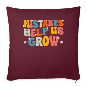 Enseignant Professeur d’école Enseignant Enseignant - Housse de coussin décorative 45 x 45 cm - bordeaux - Devant