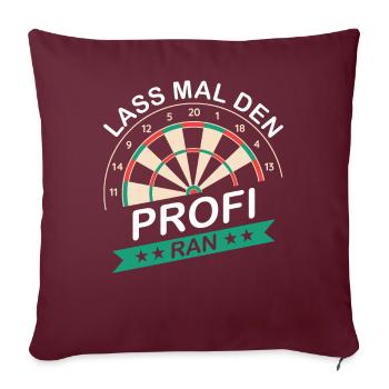 Fléchettes Fléchettes Joueur de fléchettes Fléchettes Sport - Housse de coussin décorative 45 x 45 cm - bordeaux - Devant
